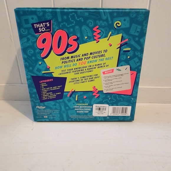 That’s So 90s Team Trivia Set Game For Families, Groups, and Parties BIN N - Picture 2 of 8